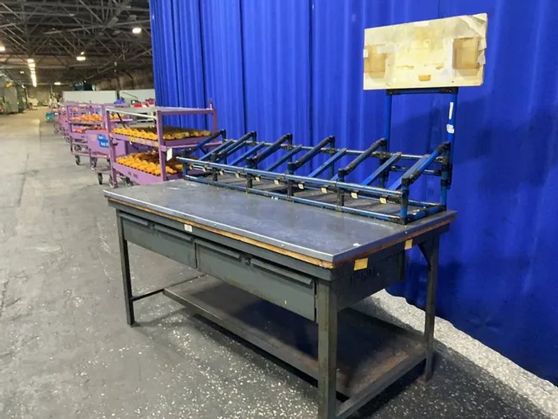Strong Hold  36” X 72” / 2 Drawers  Workbench  - T7236-mt-2dbg