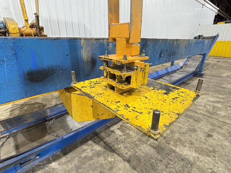 15 HP L&amp;M EQUIPMENT MODEL #HMPC-7-24 CROSS CUT BUNDLE TRAVELING ARCH WOOD BUNDLE SAW WITH CONVEYOR: STOCK #22922