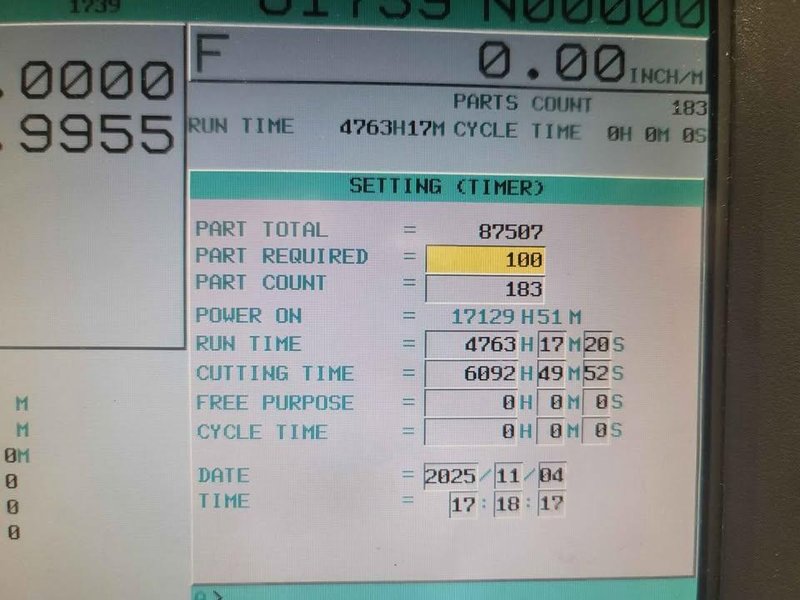 Samsung SL30/1000 CNC Lathe, 2011 – Iemca Barfeed, Tool Presetter, 3″ Thru Spindle