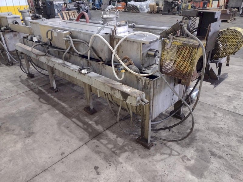 4" CAPACITY ULTRASONIC BAR &amp; TUBE CONTINUOUS WASHER: STOCK #22589