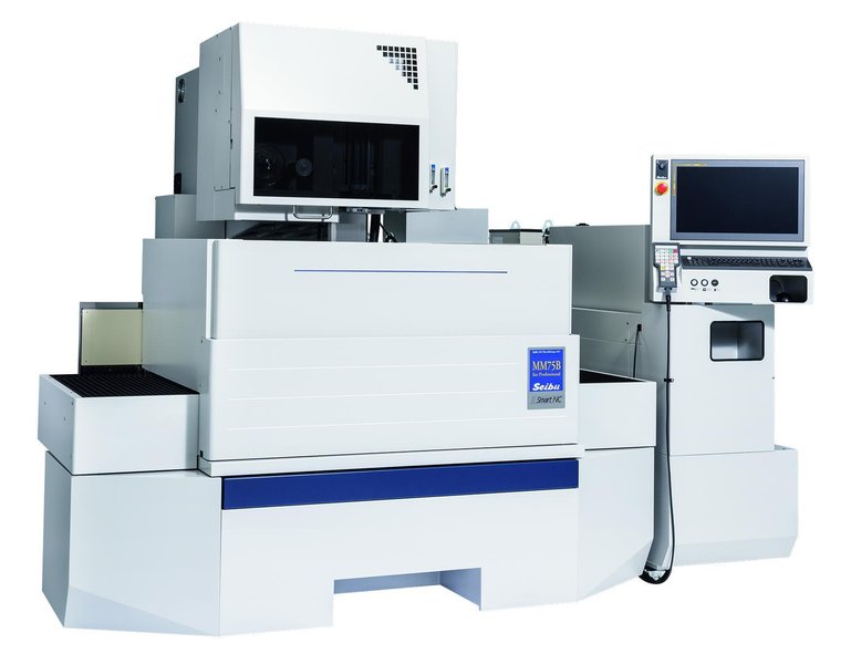 Seibu MM75UP "Ultra Precision" CNC Wire EDM, +/-1um Pitch Cutting Accuracy, X, Y, Z axis travel: 29.5” x 19.7” x 12.2”, Wire diameter: .002” - .012”;  Seibu Smart NC Control +more