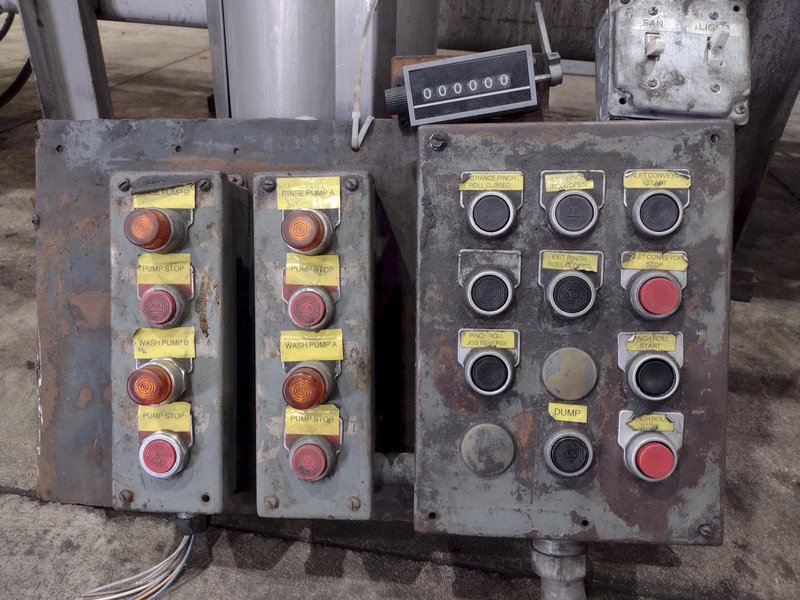 4" CAPACITY ULTRASONIC BAR &amp; TUBE CONTINUOUS WASHER: STOCK #22589