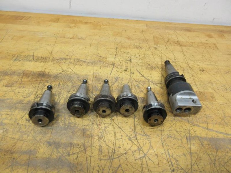 BT-Tool Holders - with (1) Criterion TABH-300D High Precision Boring Head, and (5 pcs)  Parlec BT-40 Collet Chucks- Auction Item