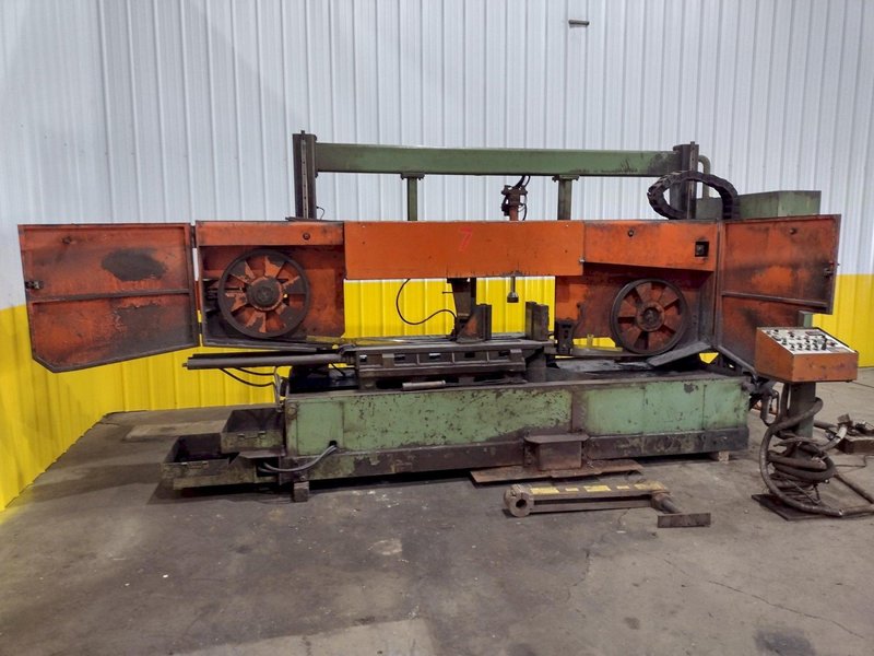 50" X 20" PEDDINGHAUS SERIES #1250-510 STRUCTURAL STEEL HORIZONTAL SAW: STOCK #19129