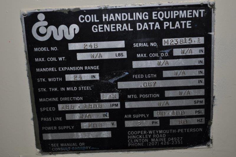 8000 LB x 15" x .093" Cooper Weymouth Peterson / Rowe Servo Feedline