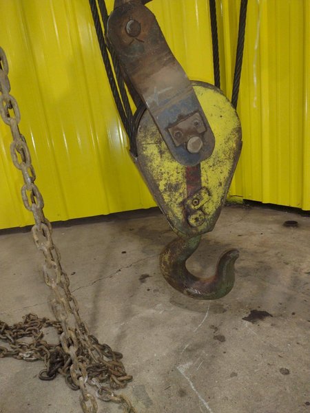 5 TON 10,000 LBS BOBCAT POWER CABLE HOIST WITH TROLLEY: STOCK #18936