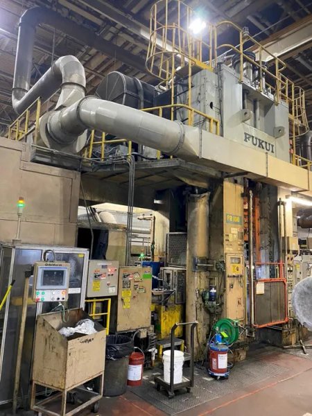 USED FUKUI 1,000 TON MECHANICAL SINGLE CRANK COLD FORGING PRESS, Year: 1991