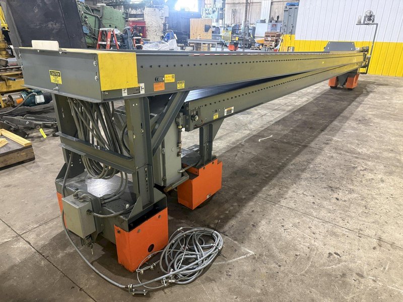 64 FT X 35" ROACH MODEL #TL2 TRUCKLOADER TWO-STAGE POWERED TELESCOPING ROLLER CONVEYOR: YOBRO #25707