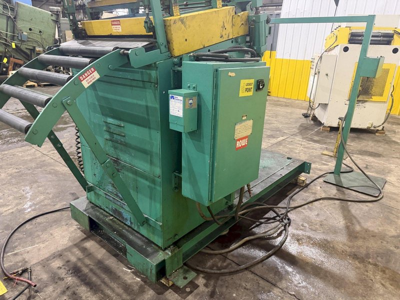 10,000 LBS X 24" X .105" ROWE ENTRY SERVO FEED LINE, COIL CAR, REEL, STRAIGHTENER, INDRAMAT SERVO FEED: YOBRO #24518