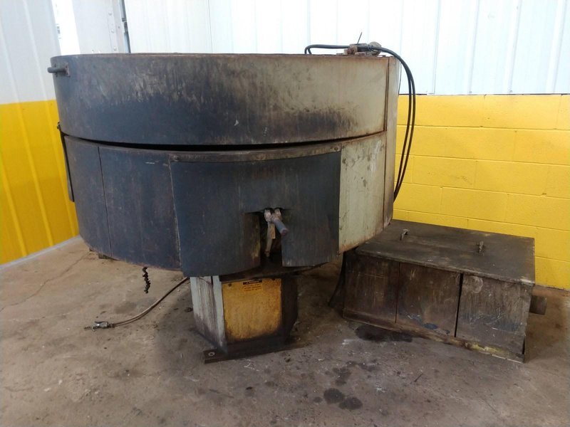 9 CU FT ALMCO MODEL OR-10VHE ROTARY VIBRATORY FINISHER