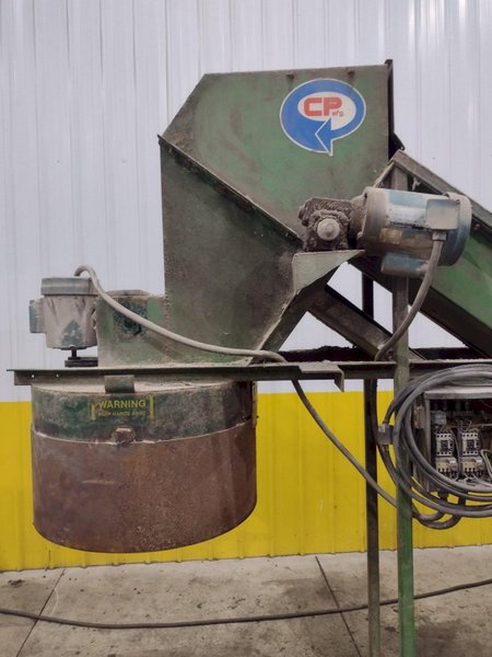 96" CP MFG MODEL #GC-100 "GLASSHOPPER" PORTABLE INCLINED CONVEYOR &amp; GLASS CRUSHER: YOBRO #24416