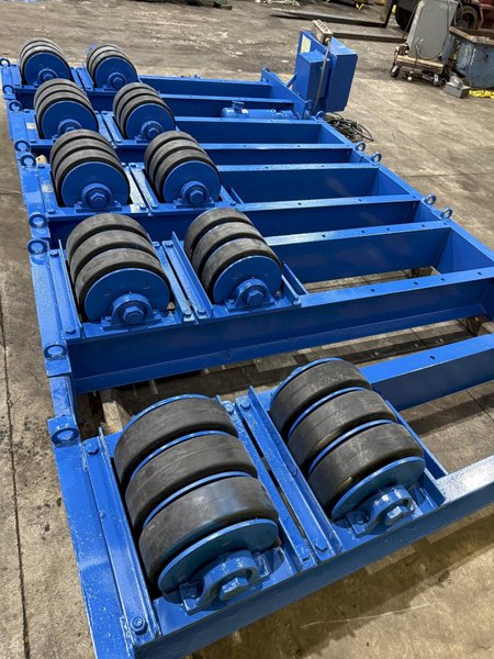 40 TON (80,000 LBS) ARONSON POWERED TANK TURNING ROLLS, 1 DRIVE &amp; 3 IDLERS: YOBRO #26164