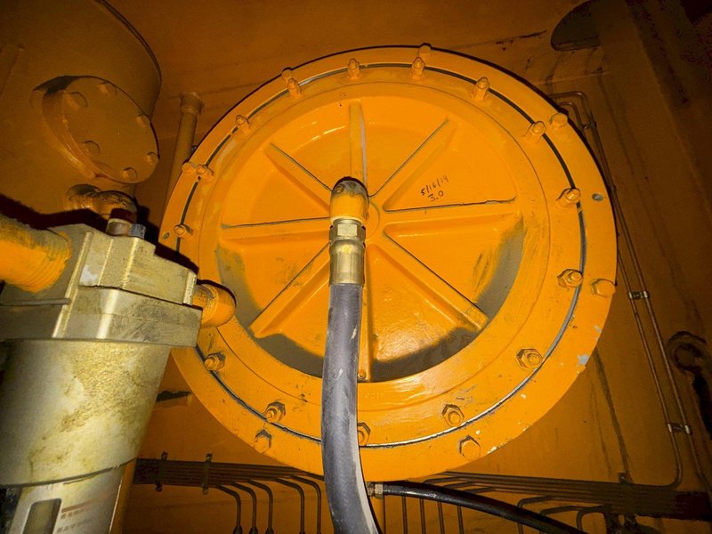 630 TON AIDA MODEL #K-630 KNUCKLE JOINT PRESS, 25-40 SPM, NEW 1991: YOBRO #25820