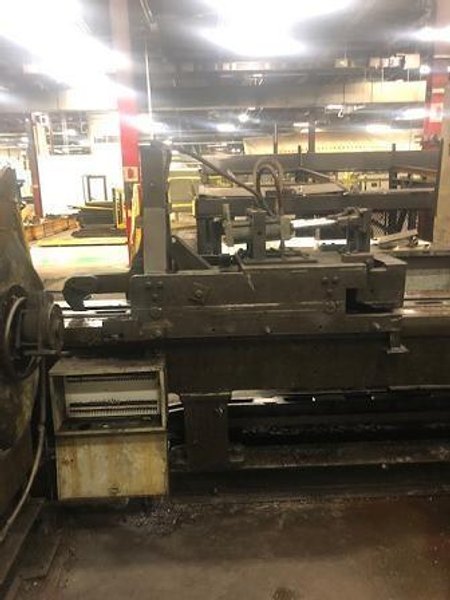 50,000 LBS VAUGHN DOUBLE PULL SINGLE CHAIN BAR DRAWBENCH