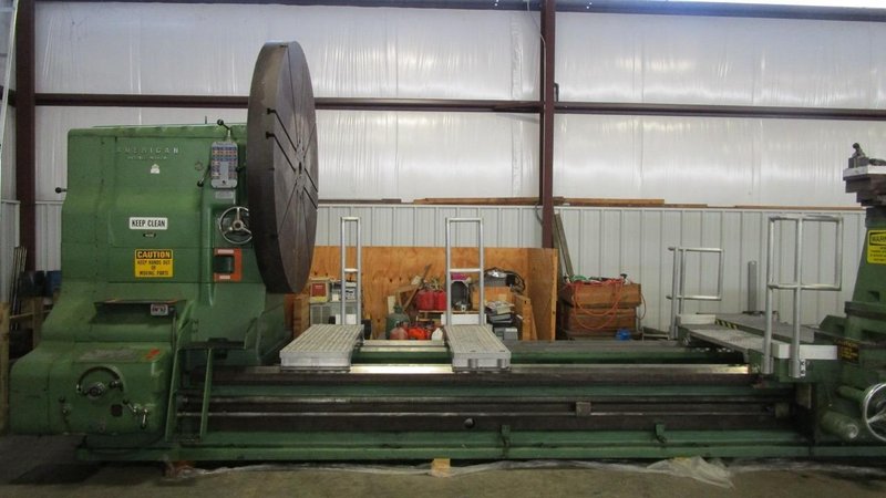 American Missile Maker Lathe, 1960 – 7′ Faceplate, 33′ Between Centers, DRO, Tailstock