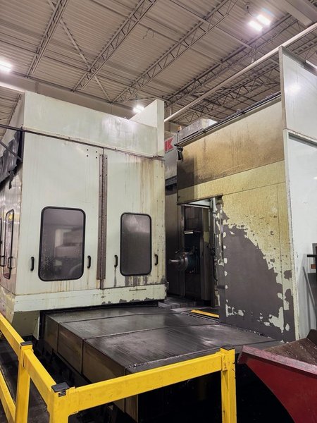 Kuraki KBT 13EA CNC Boring Mill, 2003 – Fanuc Control, 4k RPM, Chip Conveyor, 1000 PSI TSC