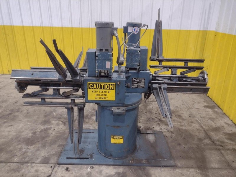 1,600 X 18" CWP MODEL #2RDM MOTORIZED DOUBLE END COIL REEL UNCOILER: YOBRO #24498