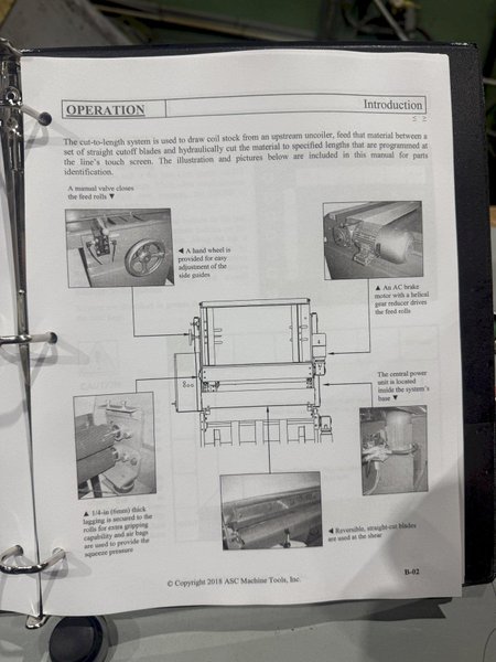 2018 ASC A-SERIES HYDRAULIC FEED SYSTEM: FOR CTL SHEAR, SLITTER OR ROLLFORMER: YOBRO #24961