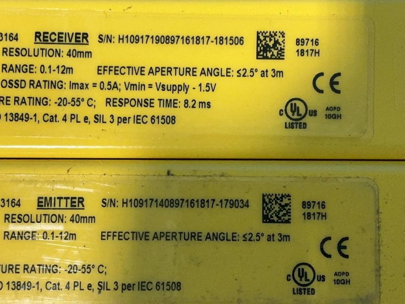 Banner Safety Light Curtain Kit - Sllp40-560-p88