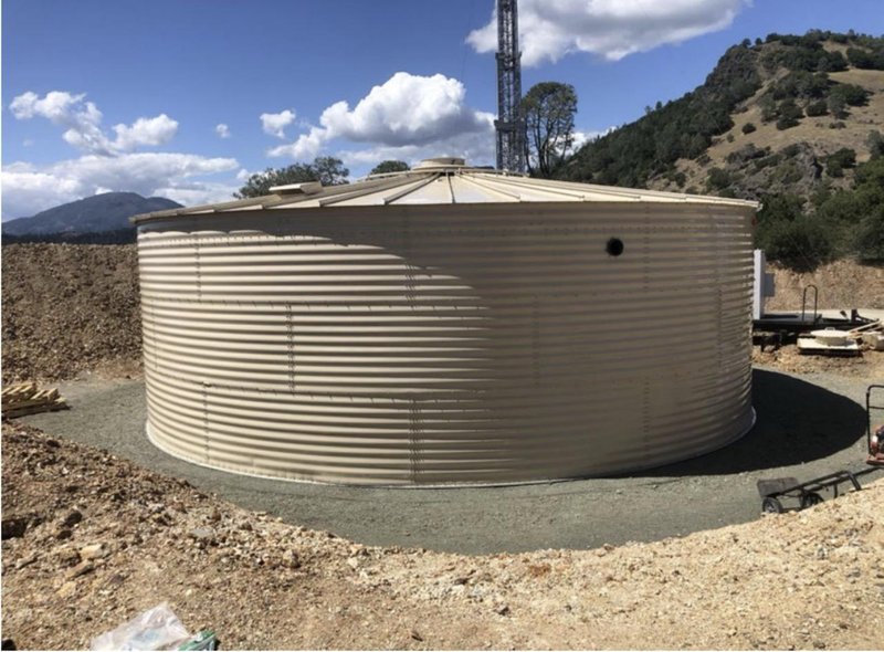 24,500 Gallon National Storage Carbon Steel Water Tank