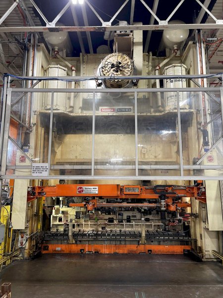 1330 ton Niagara SE4-1330-186-84 Straight Side Mechanical  Metal Stamping Transfer Press For Sale, Year 1991