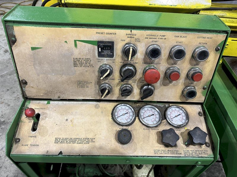 10" X 17" WF WELLS MODEL #W-10-2U AUTOMATIC HORIZONTAL DUAL POST BAND SAW: STOCK #21759