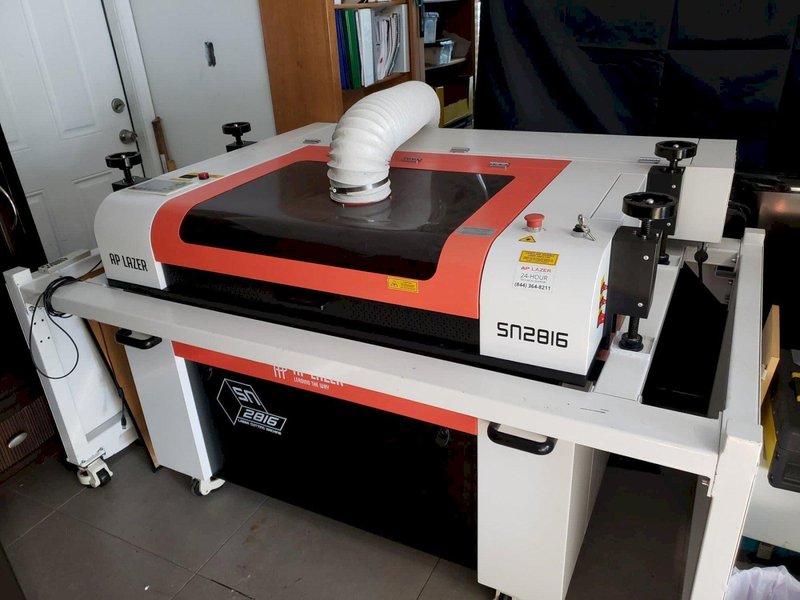 28″ X 16″ AP SN2816 Laser Engraver, 2018 – Low Hours
