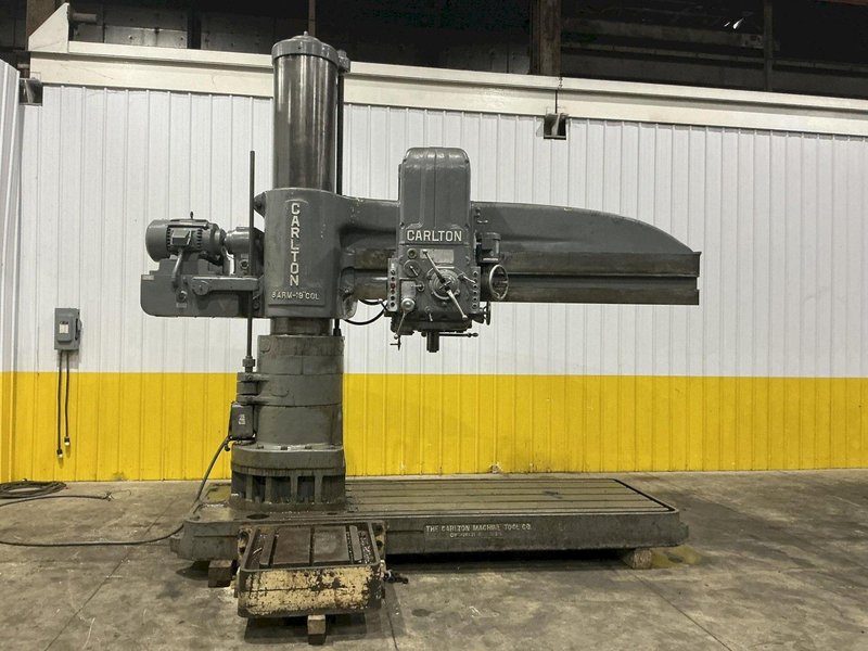 8' X 19" CARLTON MODEL #4A RADIAL ARM DRILL: YOBRO #25902