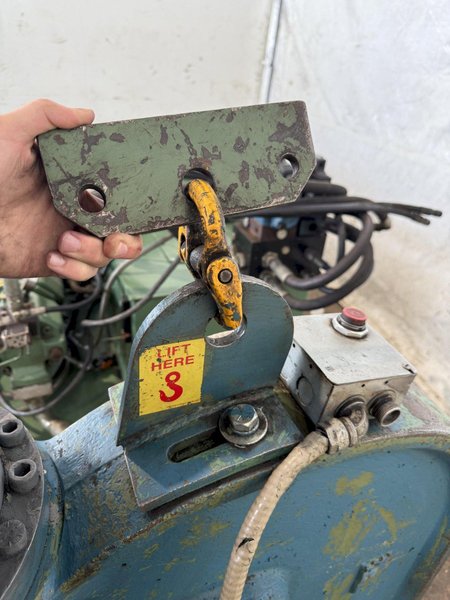 150 TON FRANKLIN MANUFACTURING C FRAME HYDRAULIC WEB PUNCH. STOCK # 0666125