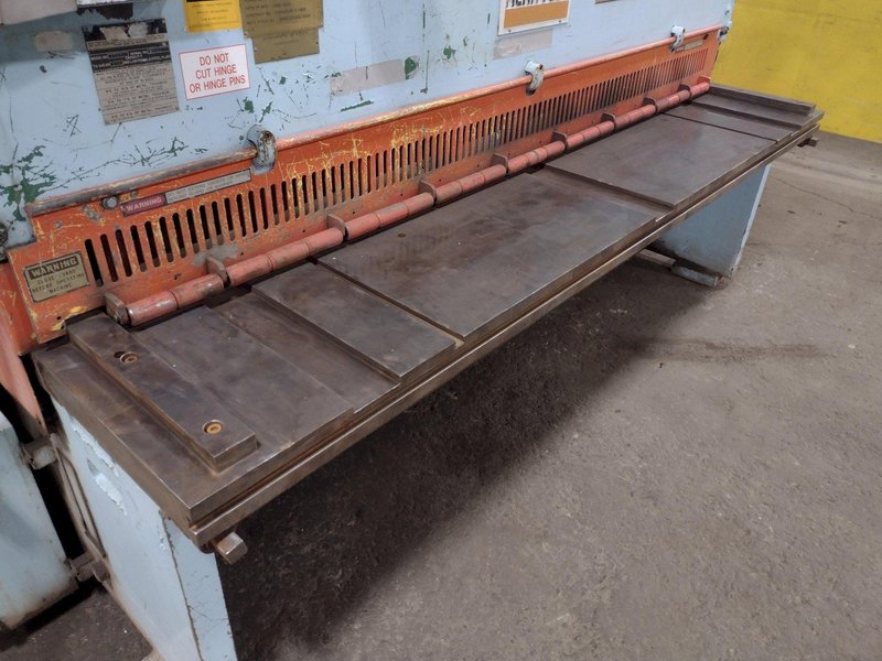 8' X 3/8" HERR-VOSS MODEL #0608 POWER SQUARING SHEAR: STOCK #15326
