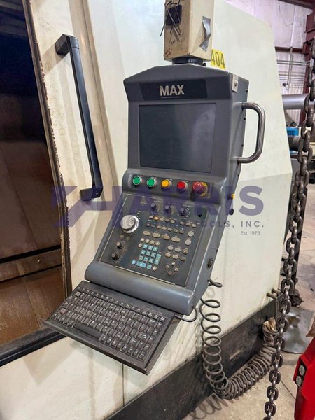 Hurco Slant Bed CNC Lathe Model TM18L with 6" hole, 18" Hydraulic Chuck and Hurco Max controls