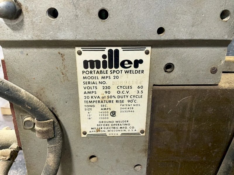 Miller 20 Kva Spot Welder - Mps 20ft