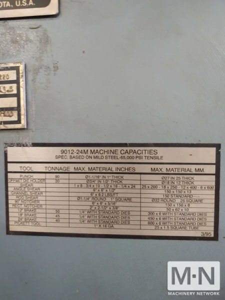 1989 SCOTCHMAN 9012 IRONWORKER