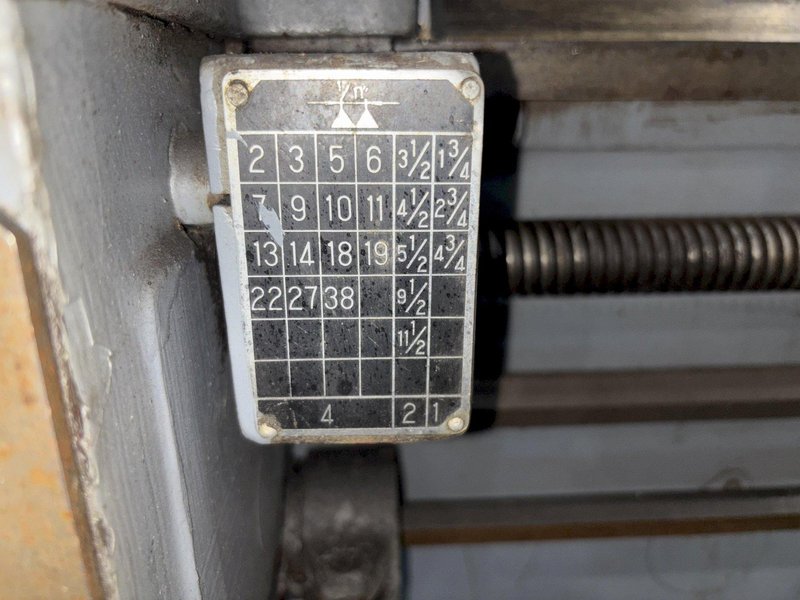 14" X 40" SUMMIT MODEL #14 ENGINE LATHE. 2" HOLE: STOCK #23258