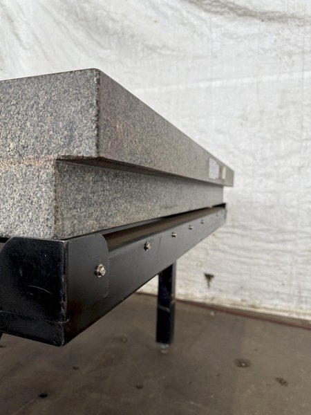 48" X 60" X 6" GRANITE SURFACE PLATE WITH STAND. STOCK # 1120424