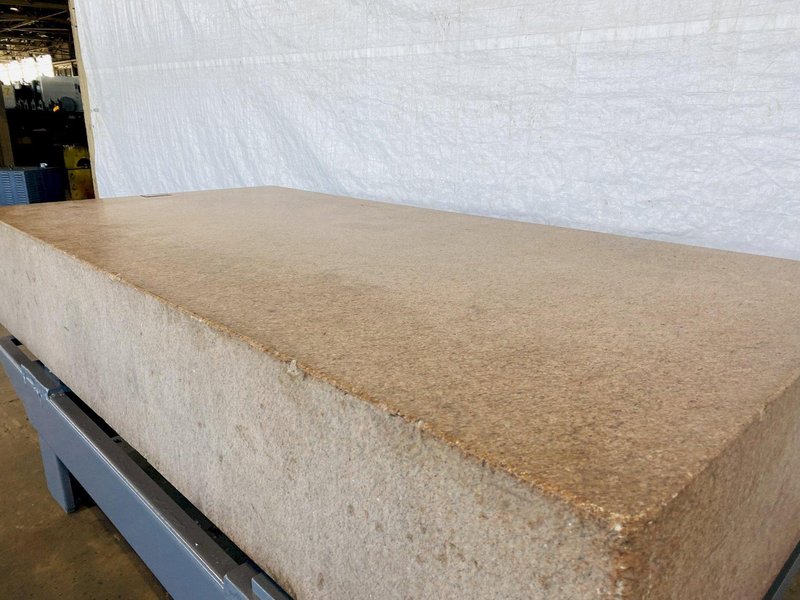 48" X 96" X 16" HERMAN PINK GRANITE SURFACE PLATE. STOCK # 0313522