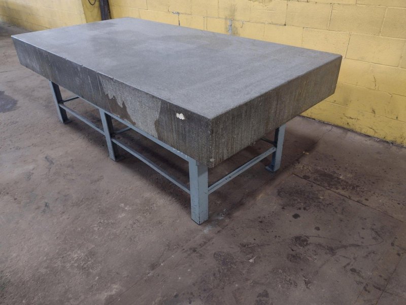8' X 4' X 10" CHALLENGE PRECISION LAYOUT INSPECTION GRANITE TABLE: STOCK #23791