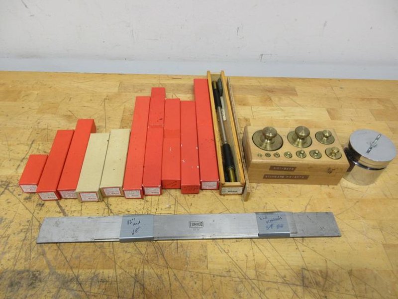 Standard &amp; Weights Set, Micrometer Standards Assorted Lengths, Micrometers Parrells  - Auction Item
