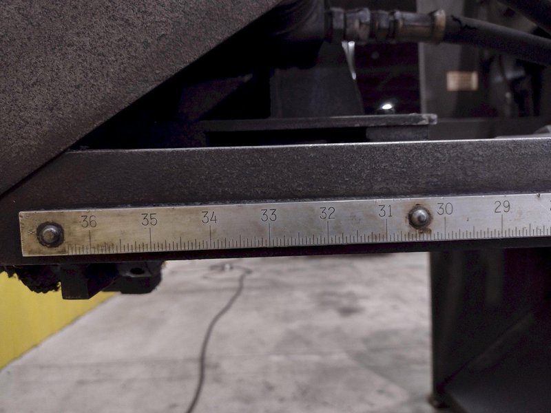 6' x 3/8" HTC MODEL #375-6S HYDRAULIC SHEAR: STOCK #21236