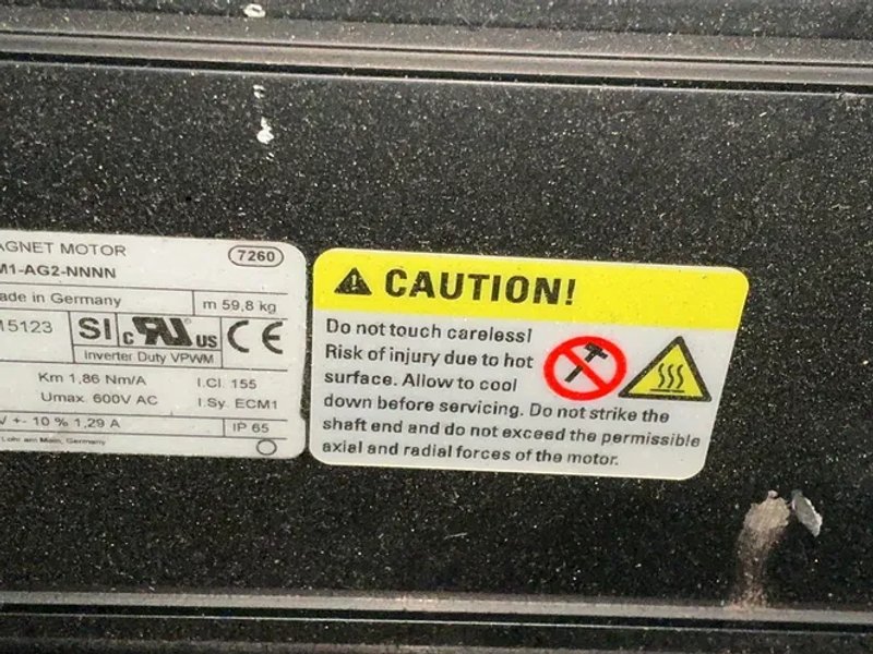 Rexroth 3000rpm Servo Motor - Msk100d-0350-nn-m1-ag2-nnnn