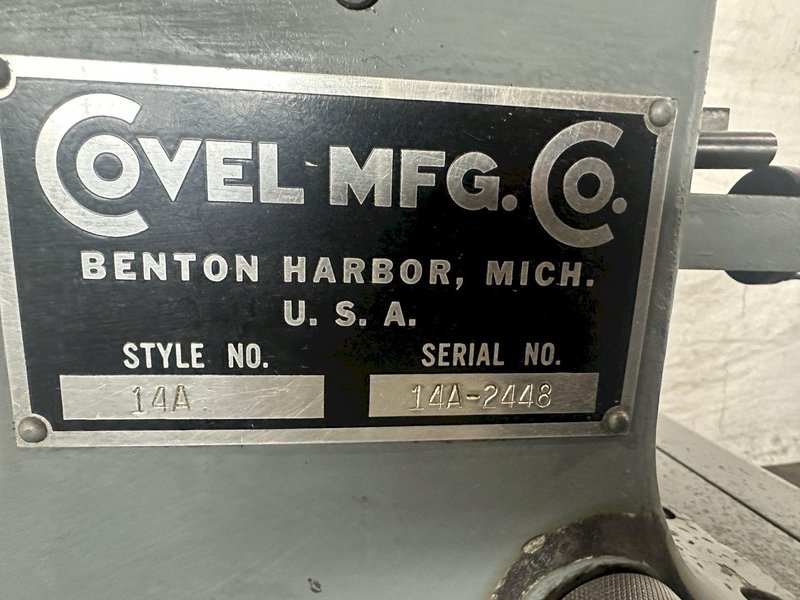 14" COVEL14-A OPTICAL COMPARATOR. STOCK # 1166223