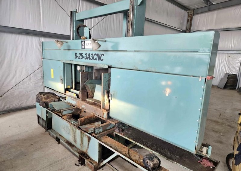 25″ x 40″ W.F. Wells Automatic Horizontal Heavy Duty CNC Band Saw, B25-3A3 CNC