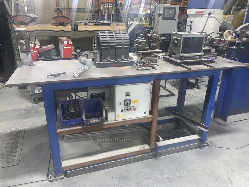 .512" X 12" X 4 STAND DEM WIRE FLATENING ROLLING MILL LINE, YEAR 2017: STOCK #13898