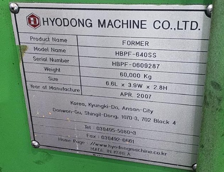 HYO DONG HBPF-640SS