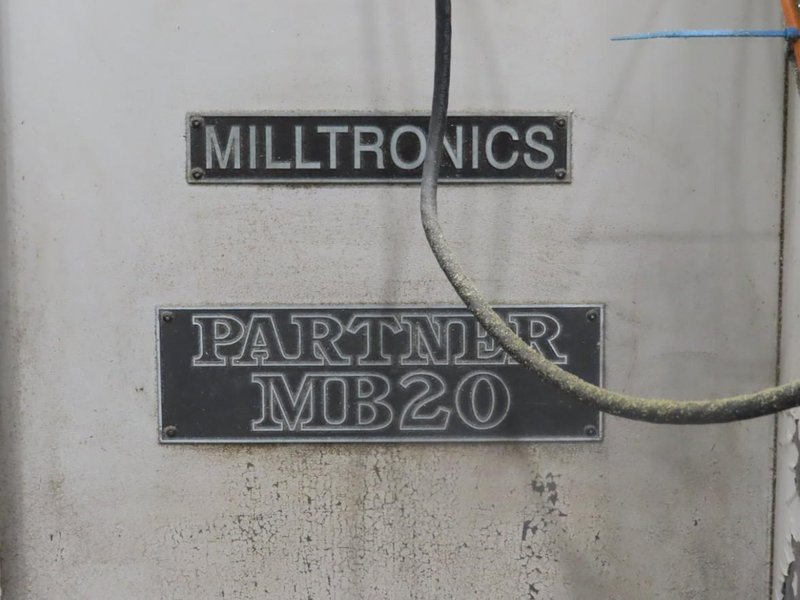 Milltronics MB20-A CNC Vertical Machining Center, Centurion 6 CNC Control, 40"x20"x24" Travels, 40 Taper- Auction Item