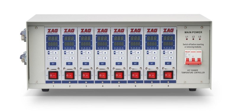 ZAG Equipment New TempEase HRCII-08 Hot Runner Controller, 8 zone, 240V