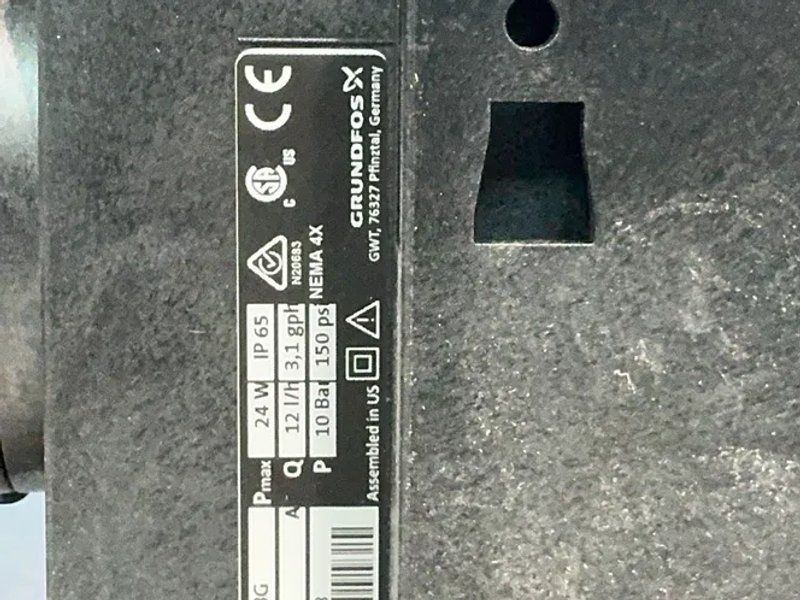 Grundfos  150 Psi  Smart Digital Dosing Pump  - Dda12-10ar-ss/t/ss-f-31vvbg
