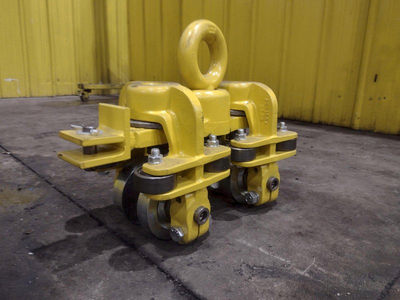 TC AMERICAN CRANE RUBBER WHEEL POWERED TRACTOR DRIVE TROLLEY &amp; HOIST CARRIER, NEW IN CRATE: YOBRO #24827
