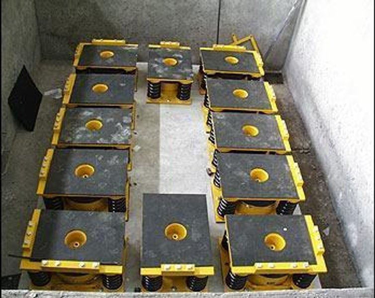 (4) GERB VISCODAMPER VIBRATION ABSORBING SPRING PADS FOR PRESSES: STOCK #21631