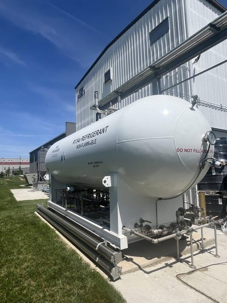 6,565‑Gallon ASME Skid‑Mounted R134a Refrigerant Storage Tank System (Pressurized 250 psig)